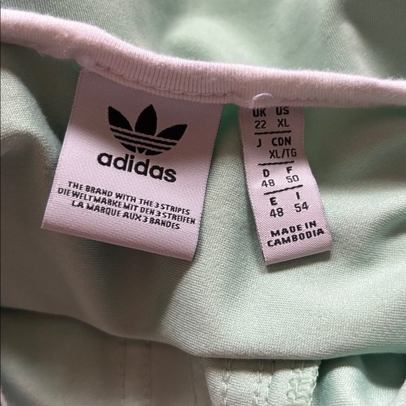 Adidas Blue Green three stripe bodysuit - Picture 5 of 7